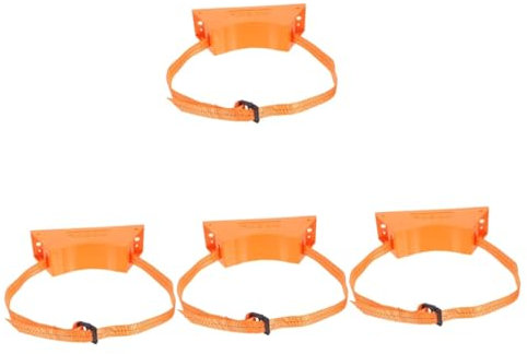 GLEAVI 4sets Gas Bottle for BBQ Wall-Mounted Cylinder Bracket Cylinder Base Easy to Install Safe Practical