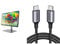 BenQ PD2725U Designer Monitor (AQCOLOR Technology, 27 inch, 4K UHD, P3 Wide Color & UGREEN USB C to USB C Charger Cable 60W USB C Cable Fast Charge Type C to C Data Lead