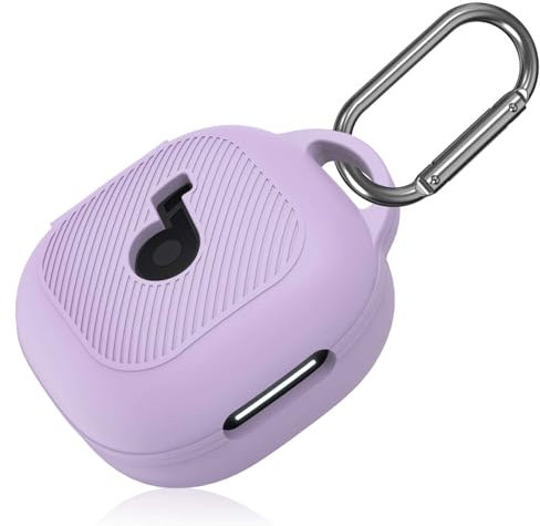 MOWYEOK Carcasa de silicona compatible con Anker Soundcore P40i, portátil resistente a arañazos y golpes, frontal LED visible, para Anker Soundcore P40i, accesorios de carcasa, con mosquetón, color