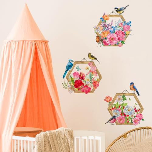 Wall Stickers Living Room Potted Plant Wall Stickers Flowers Large Wallpaper for Bedroom Flowers Plants Wall Decal 1521