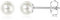 Titan Ohrringe Hypoallergen Perlenohrringe Damen Mädchen G23 Titan Ohrstecker Perlen Ohrstecker 6mm