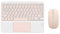 Yominerr Teclado Bluetooth con Panel Táctil y Ratón para PC, Tableta, Juegos, Teclado Inalámbrico, Color Rosa