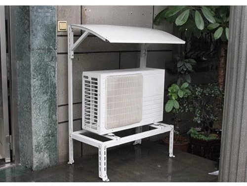 Support de Sol Robuste pour unité de climatisation extérieure, Support de système de Pompe à Chaleur pour climatiseurs Split avec auvent, réglable
