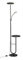 LuminexDesigns Stehlampe mit Tisch, 36W+7W LED Stehlampe dimmbar 3200LM+600LM Moderne Stehleuchte Wohnzimmer & Deckenfluter mit Fernbedienung, 2700K-6500K Schwarz