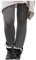 KONG JIMFAN Thermohose Winter Leggins Winter Frauen Gefüttert Strumpfhosen Damen Hautfarben 100 Den Strumpfhose Gefüttert Schnittschutzhose Thermopullover Leggings Damen Weiß(#03 Gray,XXL)
