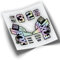 REF:VP405 Autocollants compatibles avec fourches vélo Fox 32 SC Factory, VTT, autocollants, vinyles pour vélos de montagne (HOLOGRAPHIC-RAINBOW)