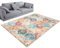KTYUTJDH Teppiche Gegend,Vintage Beige Creme Marineblau Petrol Grün Rot Orange,bunt,Rectangular 120 x 200 cm, Teppich pflegeleicht Deko Wohnzimmer unter Couchtisch, Esszimmer unter Tisch,