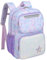Bagseri Kinder Rucksack für Mädchen - 15L Rucksack für Kinder 3 bis 8, Kindergarten Vorschule Buchtasche 1st 2nd Grade Mädchen Rucksack mit isolierter Tasche und reflektierendem Streifen, lila Tie-dye