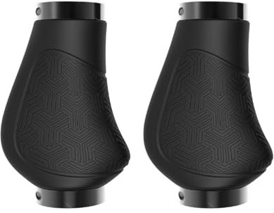Fahrradgriffe Ergonomisch 22mm Fahrradlenker MTB Griffe Fahrrad Lenker mit Zwei Seiten Lock-On Design Lenkergriffe Aus Rutschfestem Gummi Fahrradlenkergriffe für Mountainbike,BMX u.s.w. (90mm+90mm)