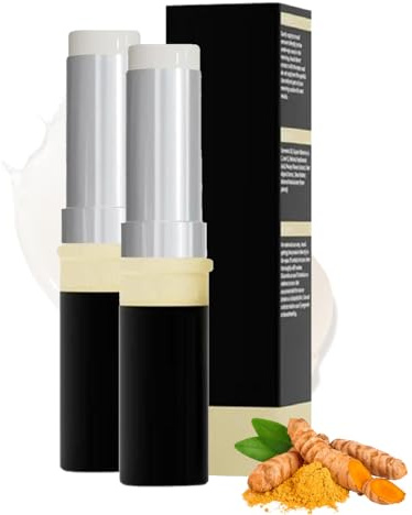 2PCS Kurkuma Augencreme Stick, Augencreme gegen Falten und Augenringe, Feuchtigkeitsspendende Augenpflege, Retinol Augenserum Stick gegen Tränensäcke und Schwellungen, Anti Aging Hautpflege