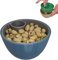 GDBTJIMH Bol à collation double couche avec compartiment pour déchets alimentaires, imprimé en 3D, pour pistaches, graines de tournesol et bonbons