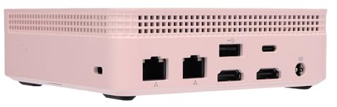 Plyisty PC Piccolo 2,4G 5G Dual Band WiFi DDR4 4.2, HD Multimedia Tipo C COMPUTER DESKTOP GIGABIT per Casa, Dotato di di Raffreddamento Silenzioso (1 TB rosa)
