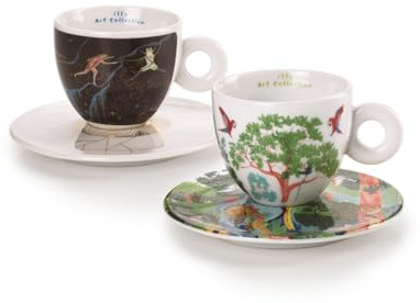 illy 24959 Set of 2 Cappuccino Cups Art Collection Biennale 2024 | Decoration B