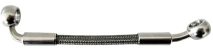 Tuyau d'Huile Frein Moto Durite D'embrayage Hydraulique M10 Banjo 28~90 Pour Moto Et Quad Conforme Aux Normes DOT Flexible De Frein Tressée Tuyau d'embrayage(30CM)