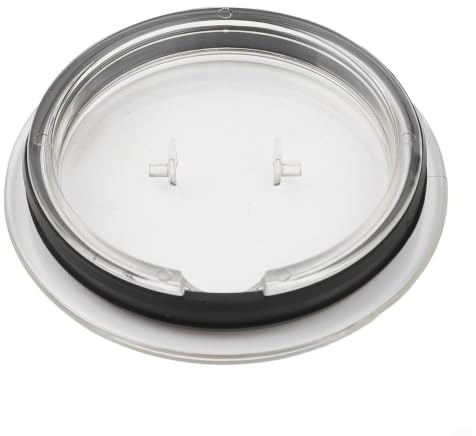 Moliuoly Couvercle mousseur à lait en plastique de rechange pour pièce 93271 Compatible avec le modèle 3593 et 3594 Couvercle transparent avec joint en silicone Passe au lave-vaisselle 9 cm (A)