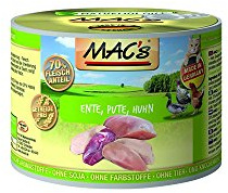 Mac's Katzenfutter getreidefrei Ente, Pute, Huhn, 6 x 200 g