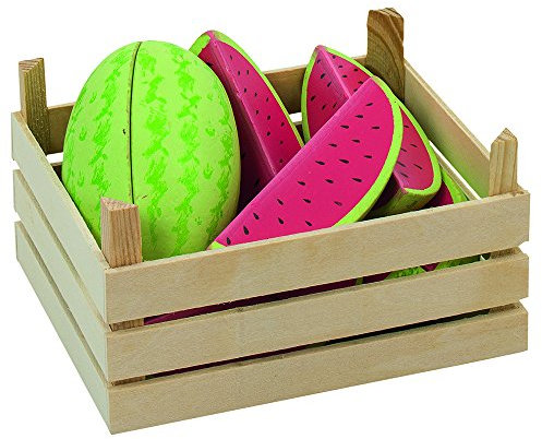 Goki 51673 - Kaufläden und Zubehör - Melonen, Obstkiste