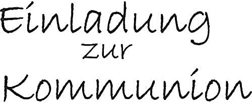 Knorr Prandell 211800140 Knorr prandell 211800140 Stempel aus Holz (Kommunion & Konfirmation) Motivgröße 6,3 x 2,5 cm , Motiv: Einladung zur Kommunion