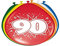 Folat 08290 - Zahlenballons/Ballon mit Zahl 90-12 / 30 cm - 8 STK.