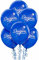 Amscan geschlossen, Sport und MLB Los Angeles Dodgers Bedruckte Luftballons Latex Kinder Party 6 Pieces blau/rot