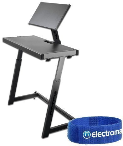 Ekho Black Mobile DJ Deck Mixer Controller Laptop Equipment Stand