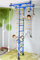 NiroSport FitTop M1 Espalier Suédois de Gymnastique pour Les Enfants, Sécurité Certifiée, Installation Facile, Charge maximale jusqu'à 130 kg, Made in Germany (Bleu, Hauteur de Plafond 2,2-2,7 m)
