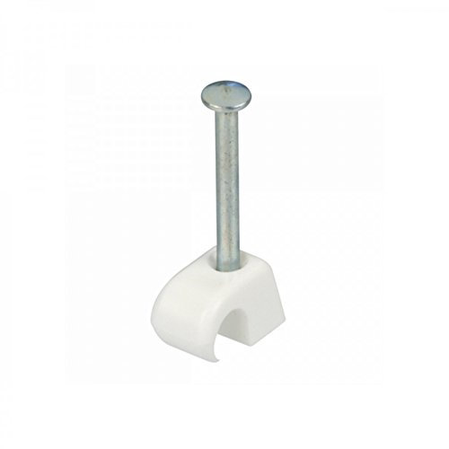 Nagelschellen 100Stück weiß Ø4-7mm Kunststoff