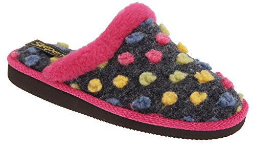Sleepers Womens/Ladies Donna Mule Slippers (9 UK) (Fuchsia/Multi)