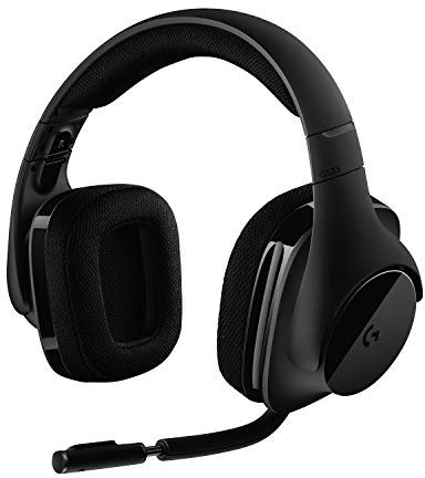 Logitech G533 Binaural Diadema Negro - Auriculares con micrófono (PC/Juegos, 7.1 canales, Binaural, Diadema, Negro, Inalámbrico)