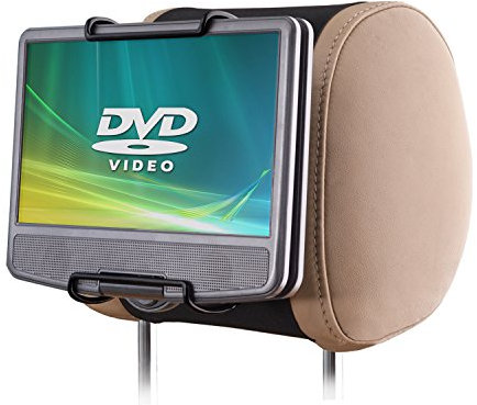 WANPOOL Support Appuie-tête Voiture Universel pour Lecteurs DVD Portables à écran Inclinable de 7 à 10 Pouces - 2 Pièces (n'inclut Pas de Lecteur DVD)