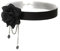 ericotry Elegant Retro Rose Flower Collarbone Chain Clavicle Neck Decoration Accessory Gothic Lolita Black Lace Collar Choker Ornament Wedding Halloween Accessories for Lady (Black)