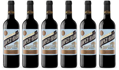 Hacienda López de Haro Crianza - vino tinto D.O.Ca Rioja- 6 botellas de 75cl.