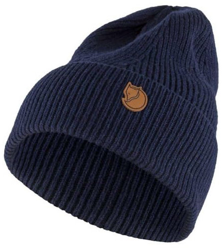 Fjallraven Unisex Directional Rib Beanie Hat, Dark Navy, Einheitsgröße EU