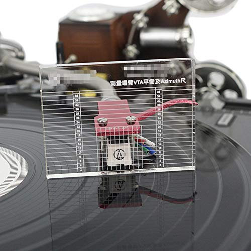 BAQI 1pcs LP Tourne-Disque Vinyle Mesure Phono Bras de Lecture VTA/Cartouche azimut règle