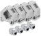 kwmobile Keystone Modul und Hutschienenadapter Set - passt auf genormte Hutschiene - 4X CAT 6A Module 4X Halter - RJ45 Buchse geschirmt - werkzeuglos