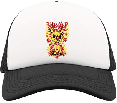 Generic Bad Rudolf The Christmas Reindeer Merry Christmas Half Mesh Trucker Cap Baseball Hut Snapback One Size
