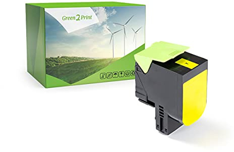 Green2Print Toner gelb 1400 Seiten ersetzt Lexmark 78C20Y0 passend für Lexmark CX421adn, CX421, CX522ade, CX522, CX622ade, CX622, CX625ade, CX625adhe, CX625, CS421DN, CS421, CS521DN, CS521, CS622