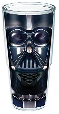 Tervis Made in USA Double Walled Star Wars Insulated Tumbler Cup Keeps Drinks Cold & Hot, 24oz - No Lid, Darth Vader