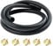 SAVITA 3.28 Ft 1/4 Inch ID Fuel Line Set, Fuel Pipe Fuel Hose with 5Pcs Hose Clamp, Petrol Hose Tool Kit for Motor, Car, Tractor, Small Engines