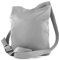 modamoda de T221 Damen Leder Umhängetasche Schultertasche Medium handmade in Italy, Farbe:Telegrau