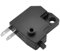 AUTOZOCO Interruptor de Luz de Freno Moto, Conmutador Delantero, Izquierdo del Manillar, PVC + Cobre, Negro