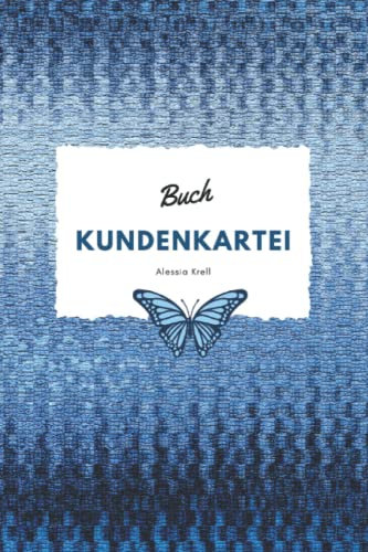 Kundenkartei Buch für Kosmetik, Nagelstudio, Friseur, Wimpernverlängerung, Fußpflege, Adressbuch für Kunden, blau, Telefonbuch für Kunden: ... Kundenkarteikarten Wimpernverlängerung