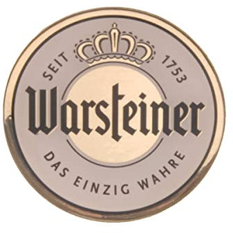 Warsteiner Autoplakette rund Durchm.60mm