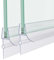 Transparent Ersatz Wasserabweiser Duschdichtung Dichtung für 7mm/ 8mm Glastür Dusche Wasserabweisprofil Duschtüren Duschwand Badewanne Duschkabine Spritzschutz Gummilippe Dichtkeder 2 x 100cm
