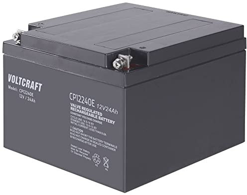 Voltcraft CE12V/24Ah VC-12713980 Batterie au Plomb 12 V 24 Ah en Plomb Non-tissé (AGM) (l x H x P) 166 x 125 x 175 mm M5
