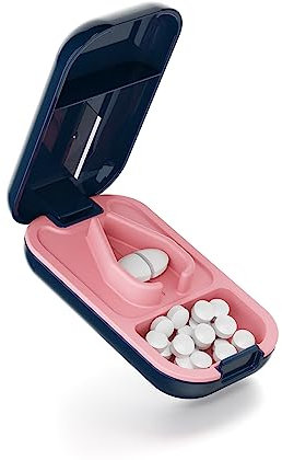 Opret Tablettenteiler für Kleine Tabletten und Große pillen, Tablettenschneider Pillenteiler Tabletten Teiler Tablettenspalter Pillenschneider Tablettenzerteiler Pill Cutter in Halbe Viertel Schneiden
