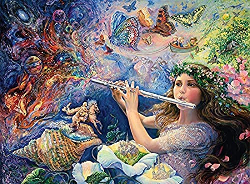 Josephine Wall – Verzauberte Flöte (Flash-Version) – 300-Block-Puzzle, 38 x 26 cm
