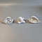 eberin · Engel Deko · Schutzengel Figur · Mini Schutzengelchen · Grabengel weiß · Grabschmuck · 3 Varianten im Organzabeutel (Set [ alle 3 Engel])