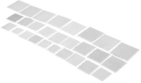 Universal Stencils, 27Pcs BGA Vorlage Universal Schablonen Kit, Reballing Rework Netto Erhitzt Schablonen Vorlage Set Zinn Anlage für, Templatestencil