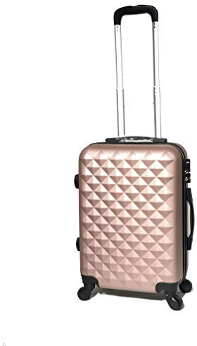 CELIMS - Valise Cabine Rose Gold Approuvée par 100+ Compagnies Aériennes | Ultra Légère et Rigide | Petite Valise Cabine 55x40x20 | Bagages Cabine | Valise Cabine Rose | EasyJet Ryanair Approved